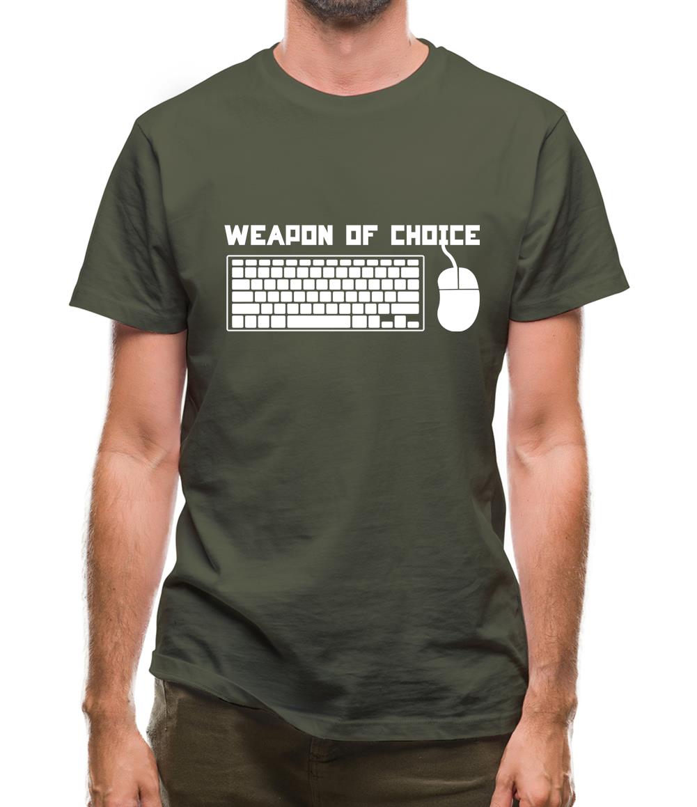 Weapon Of Choice Pc Mens T-Shirt Weapon Of Choice Pc Mens T-Shirt