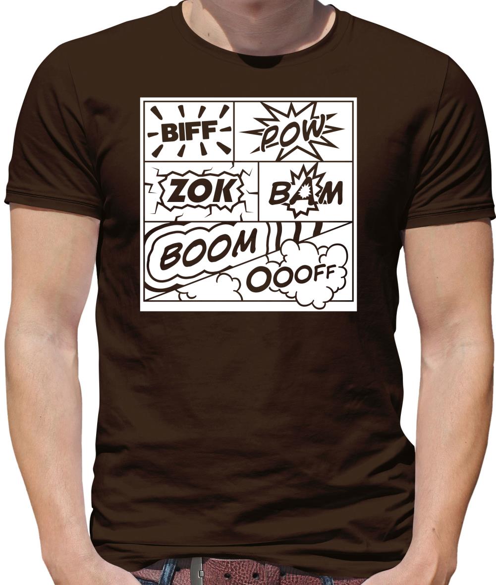 Biff Pow Bam Comic book Mens T-Shirt Biff Pow Bam Comic book Mens T-Shirt