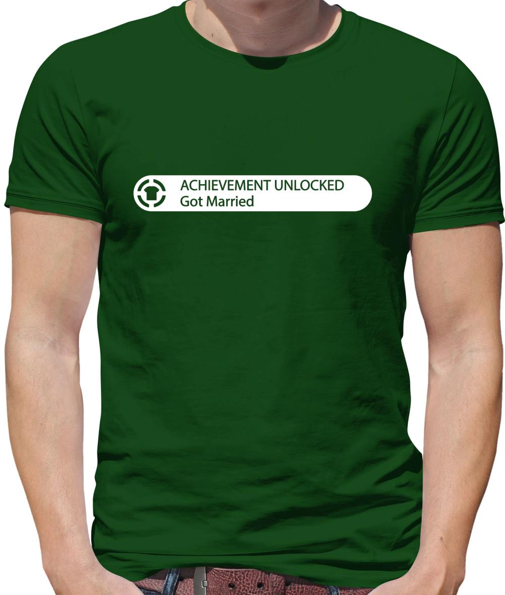 Achievement Unlocked - Got Married Mens T-Shirt Achievement Unlocked - Got Married Mens T-Shirt