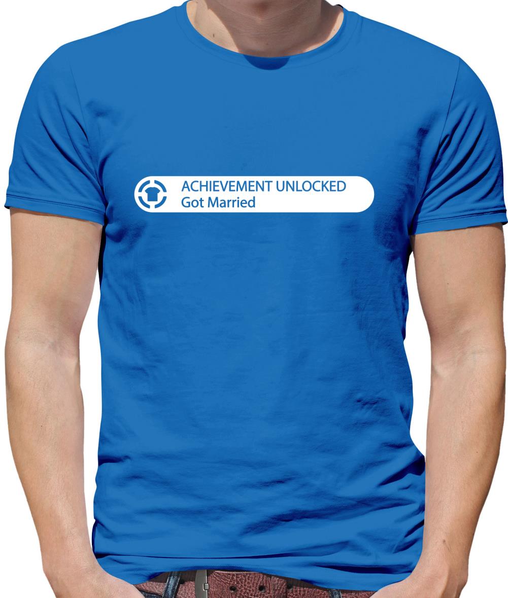 Achievement Unlocked - Got Married Mens T-Shirt Achievement Unlocked - Got Married Mens T-Shirt