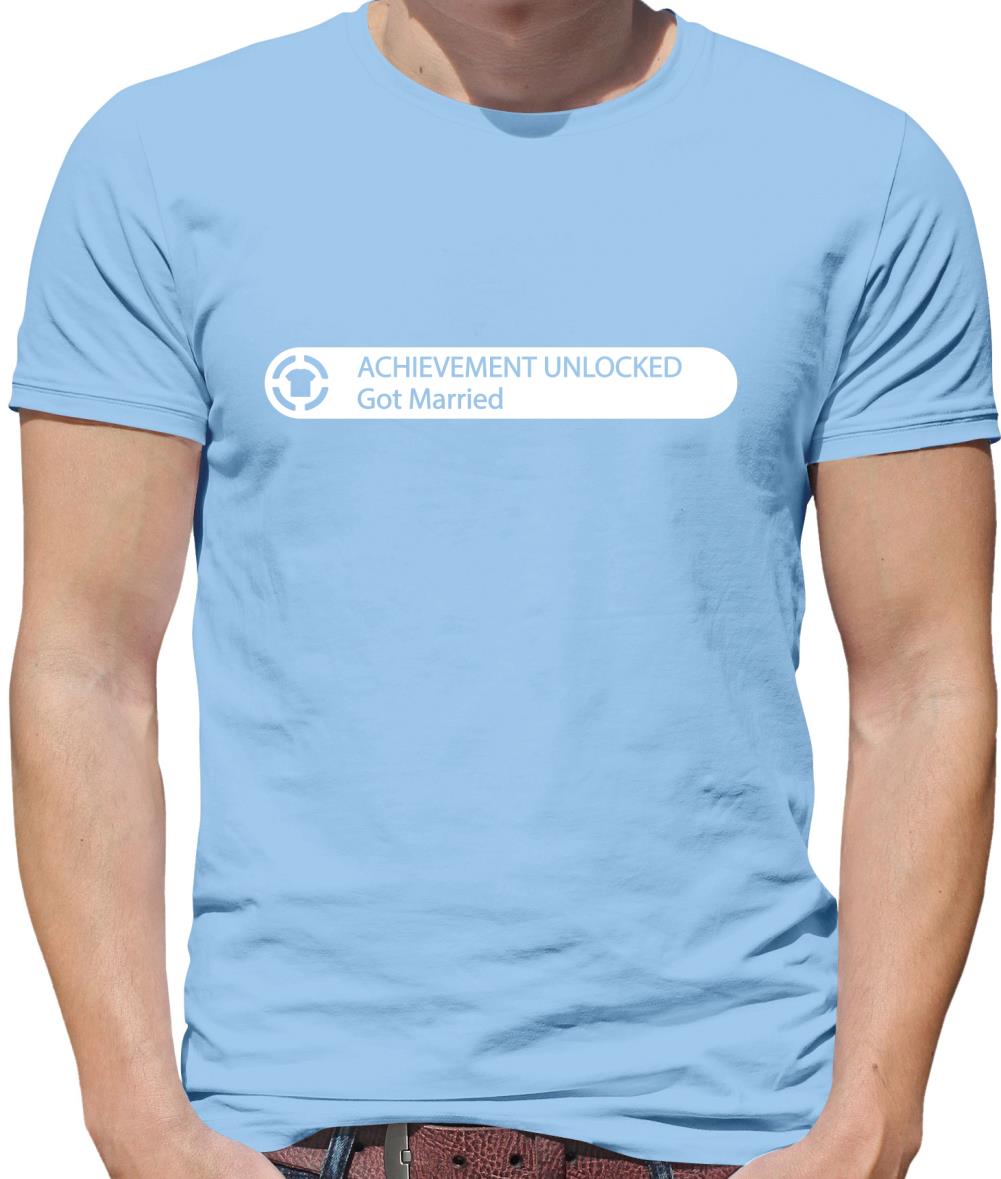 Achievement Unlocked - Got Married Mens T-Shirt Achievement Unlocked - Got Married Mens T-Shirt