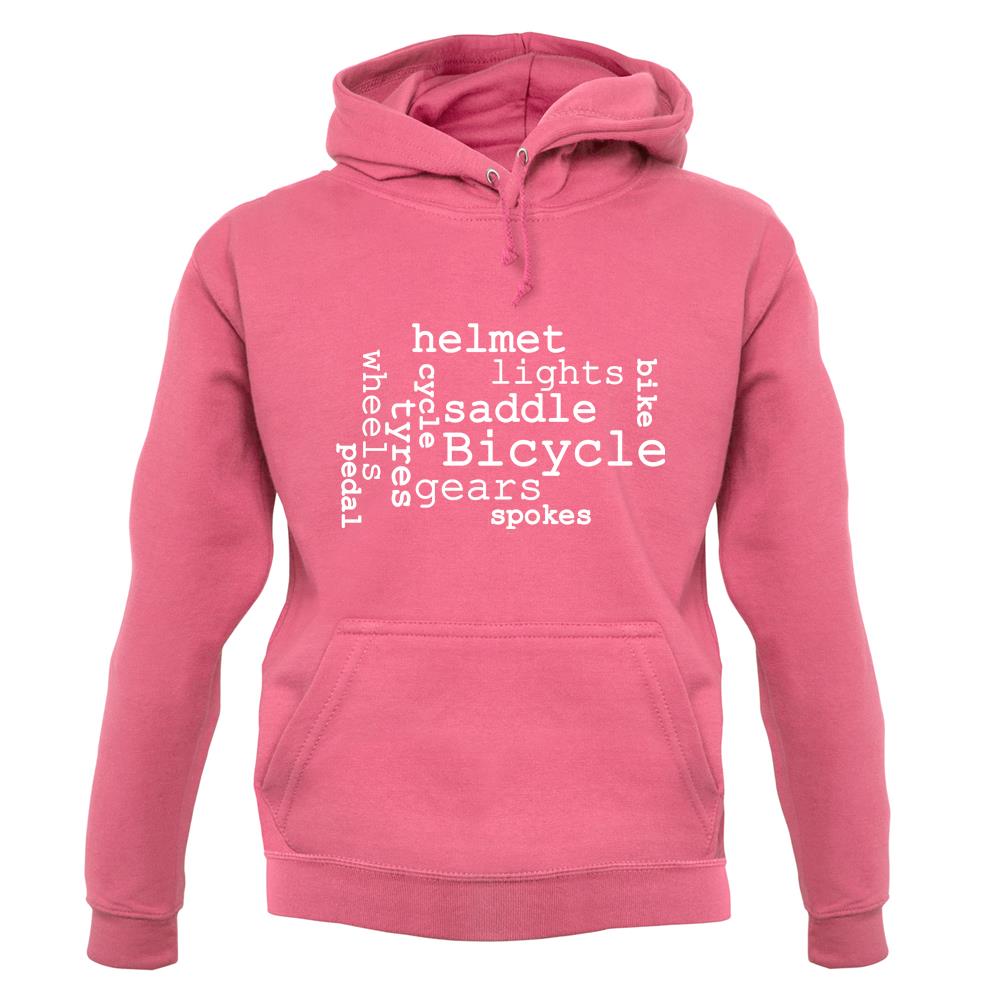 Bicycle Word Cloud unisex hoodie Bicycle Word Cloud unisex hoodie