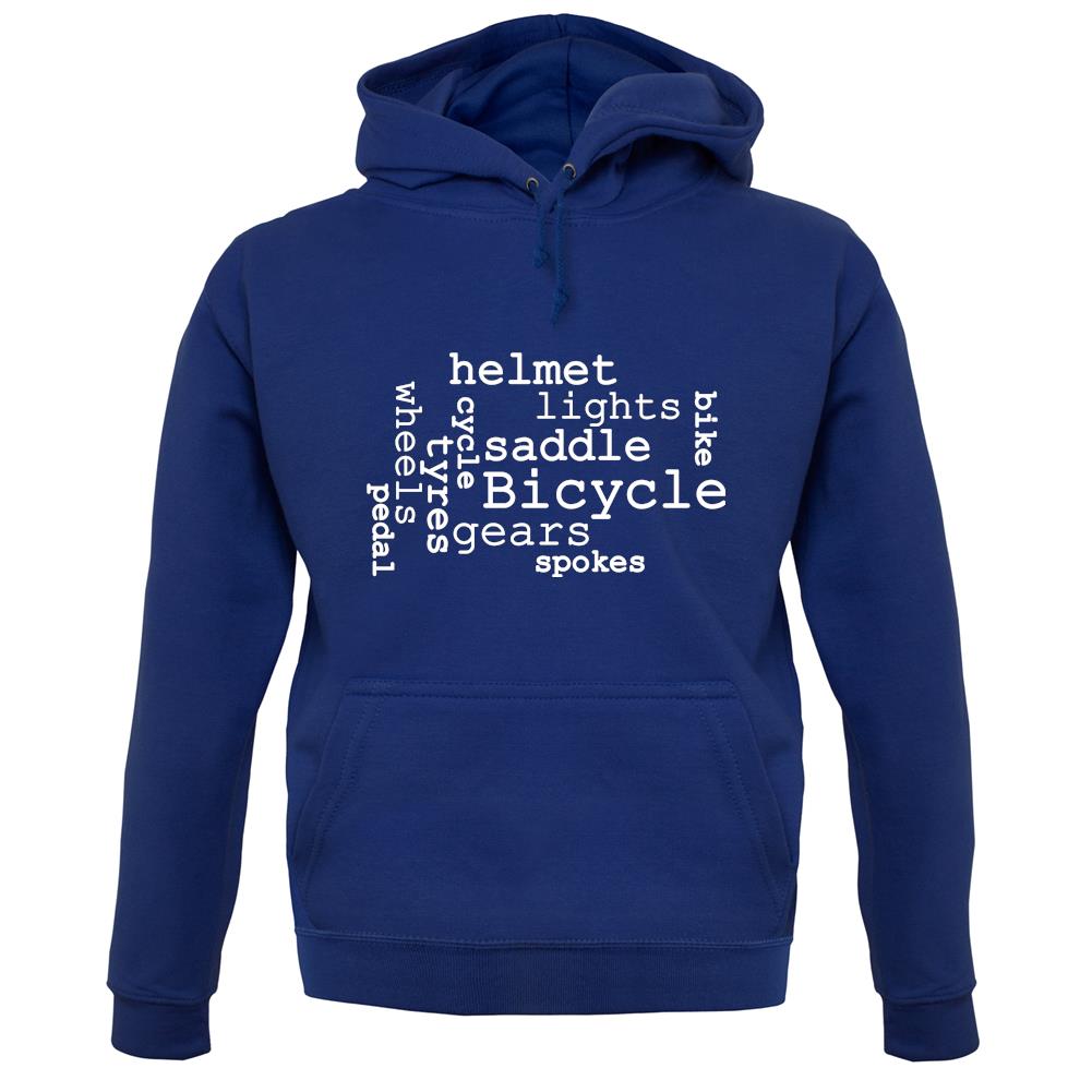 Bicycle Word Cloud unisex hoodie Bicycle Word Cloud unisex hoodie