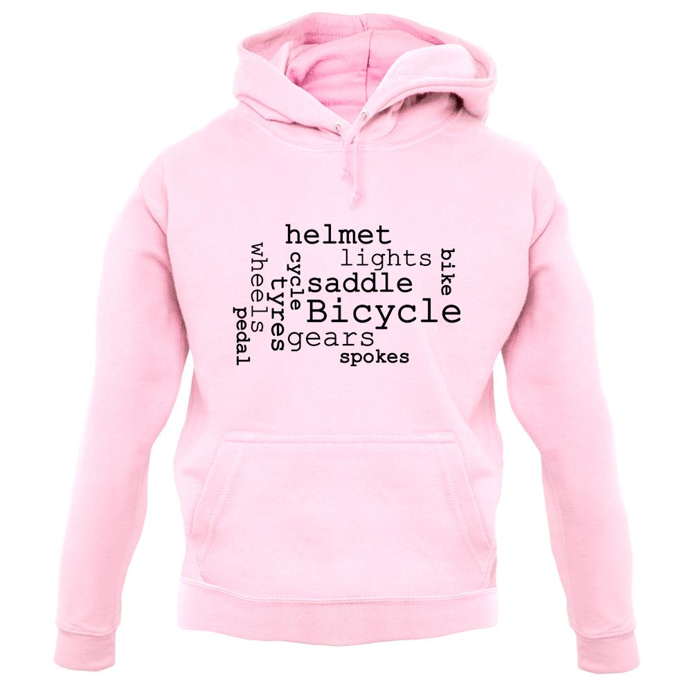 Bicycle Word Cloud unisex hoodie Bicycle Word Cloud unisex hoodie