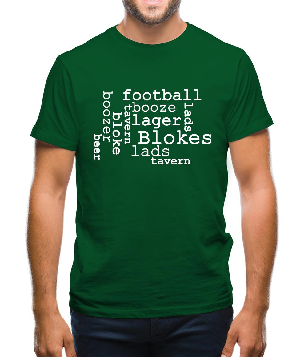 Blokes Word Cloud Mens T-Shirt Blokes Word Cloud Mens T-Shirt