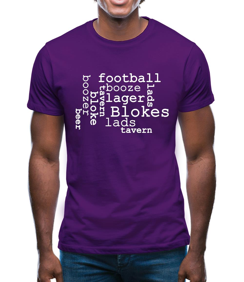 Blokes Word Cloud Mens T-Shirt Blokes Word Cloud Mens T-Shirt