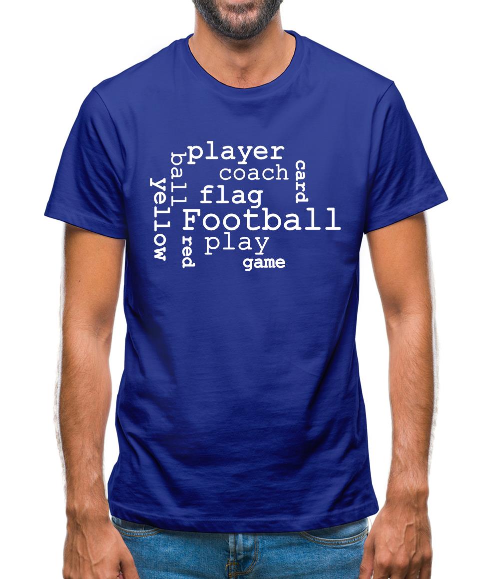 Football Word Cloud Mens T-Shirt Football Word Cloud Mens T-Shirt