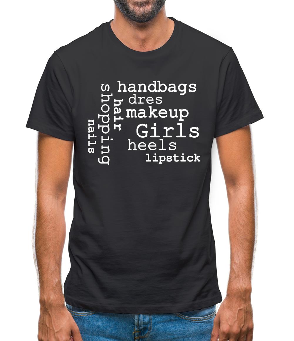Girls Word Cloud Mens T-Shirt Girls Word Cloud Mens T-Shirt