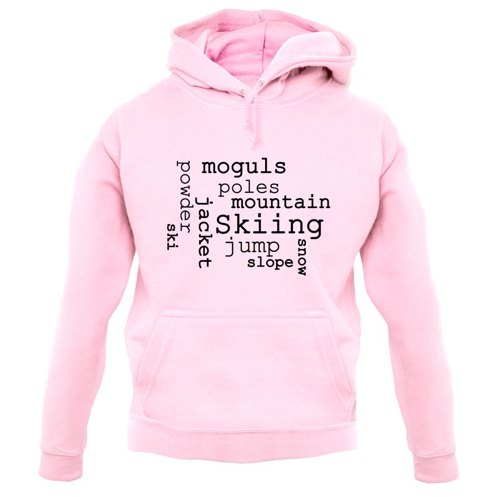 Ski Word Cloud unisex hoodie Ski Word Cloud unisex hoodie