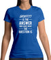 Graffiti Is The Answer Womens T-Shirt Graffiti Is The Answer Womens T-Shirt