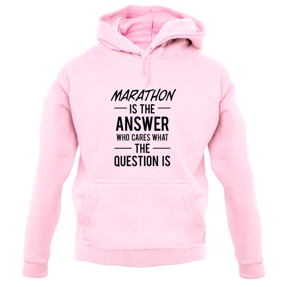 Marathon Is The Answer unisex hoodie Marathon Is The Answer unisex hoodie