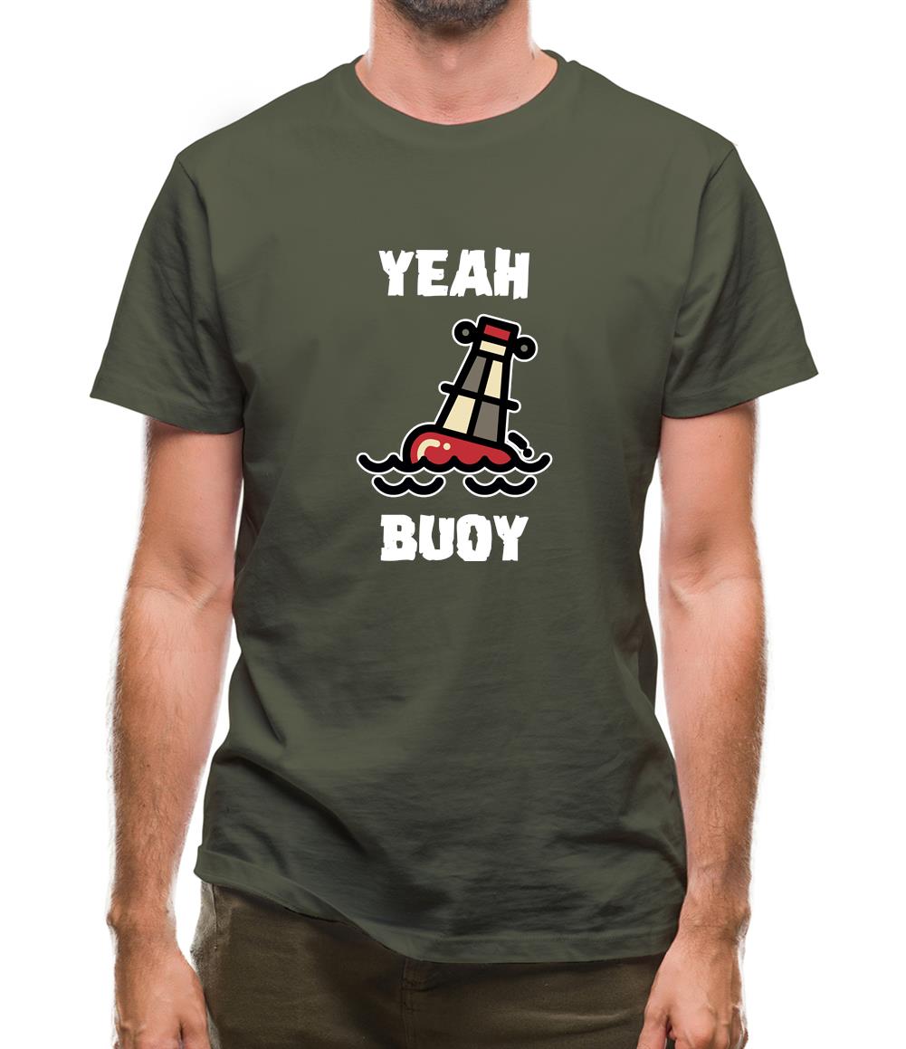 Yeah Buoy Cartoon Mens T-Shirt Yeah Buoy Cartoon Mens T-Shirt