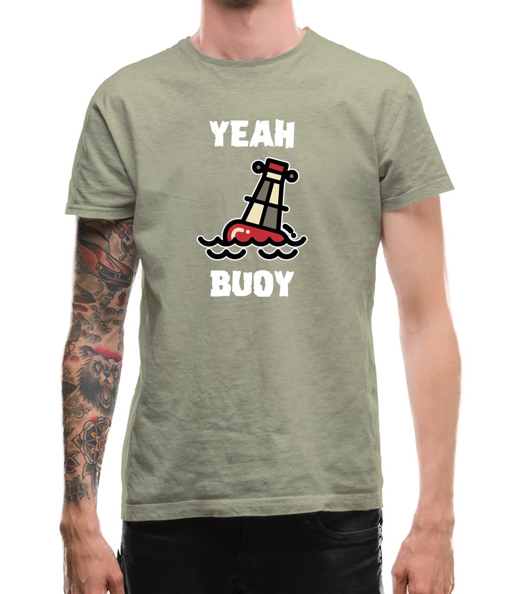 Yeah Buoy Cartoon Mens T-Shirt Yeah Buoy Cartoon Mens T-Shirt