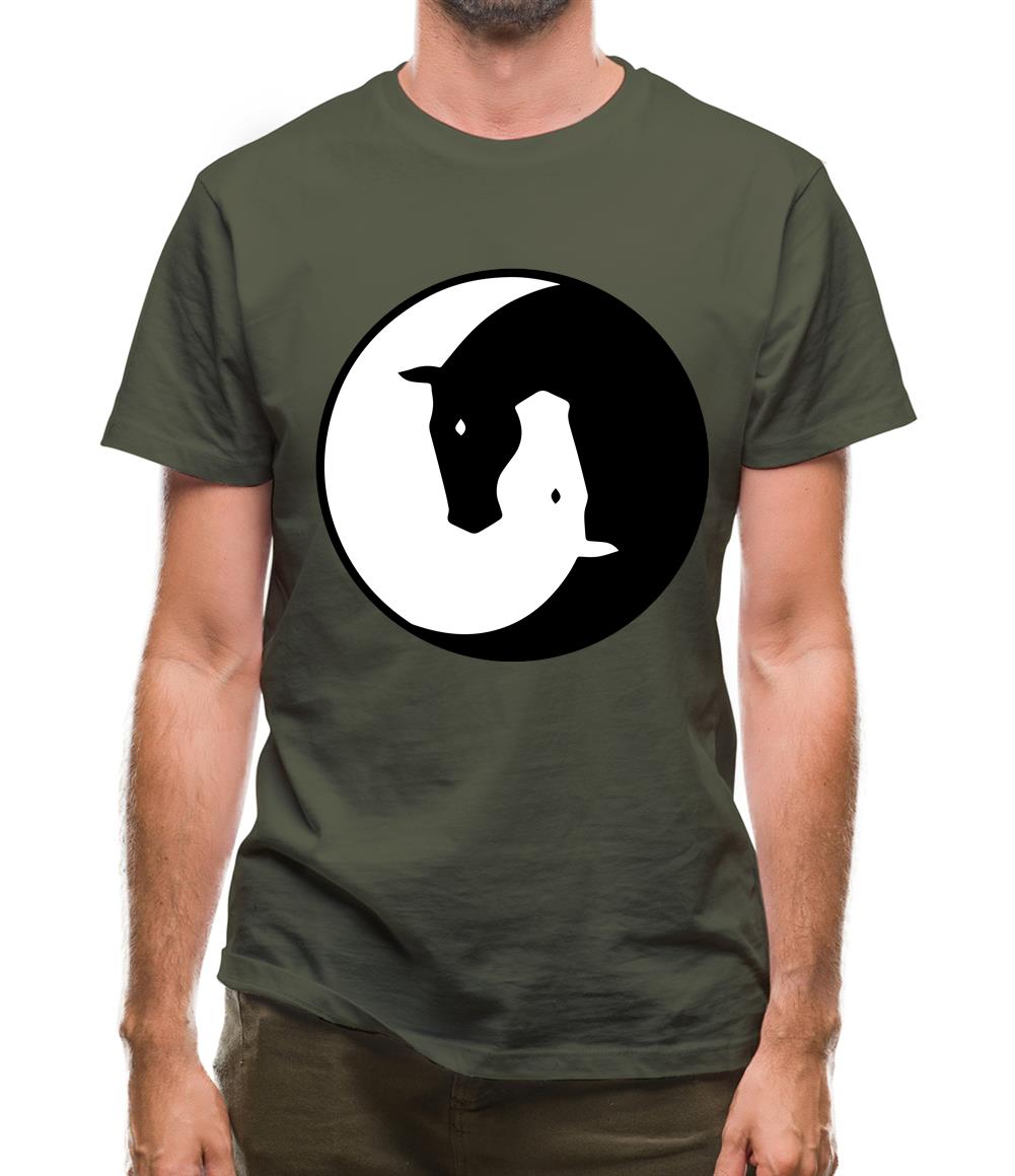 Yin Yang Horses Mens T-Shirt Yin Yang Horses Mens T-Shirt