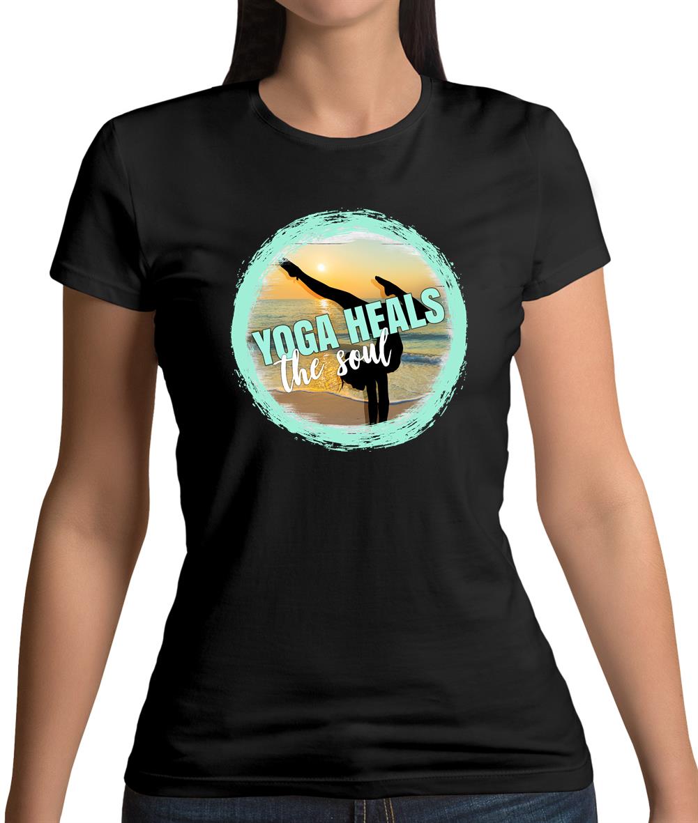 Yoga Health Soul Womens T-Shirt Yoga Health Soul Womens T-Shirt