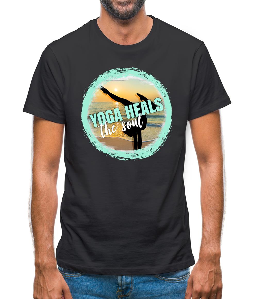 Yoga Health Soul Mens T-Shirt Yoga Health Soul Mens T-Shirt