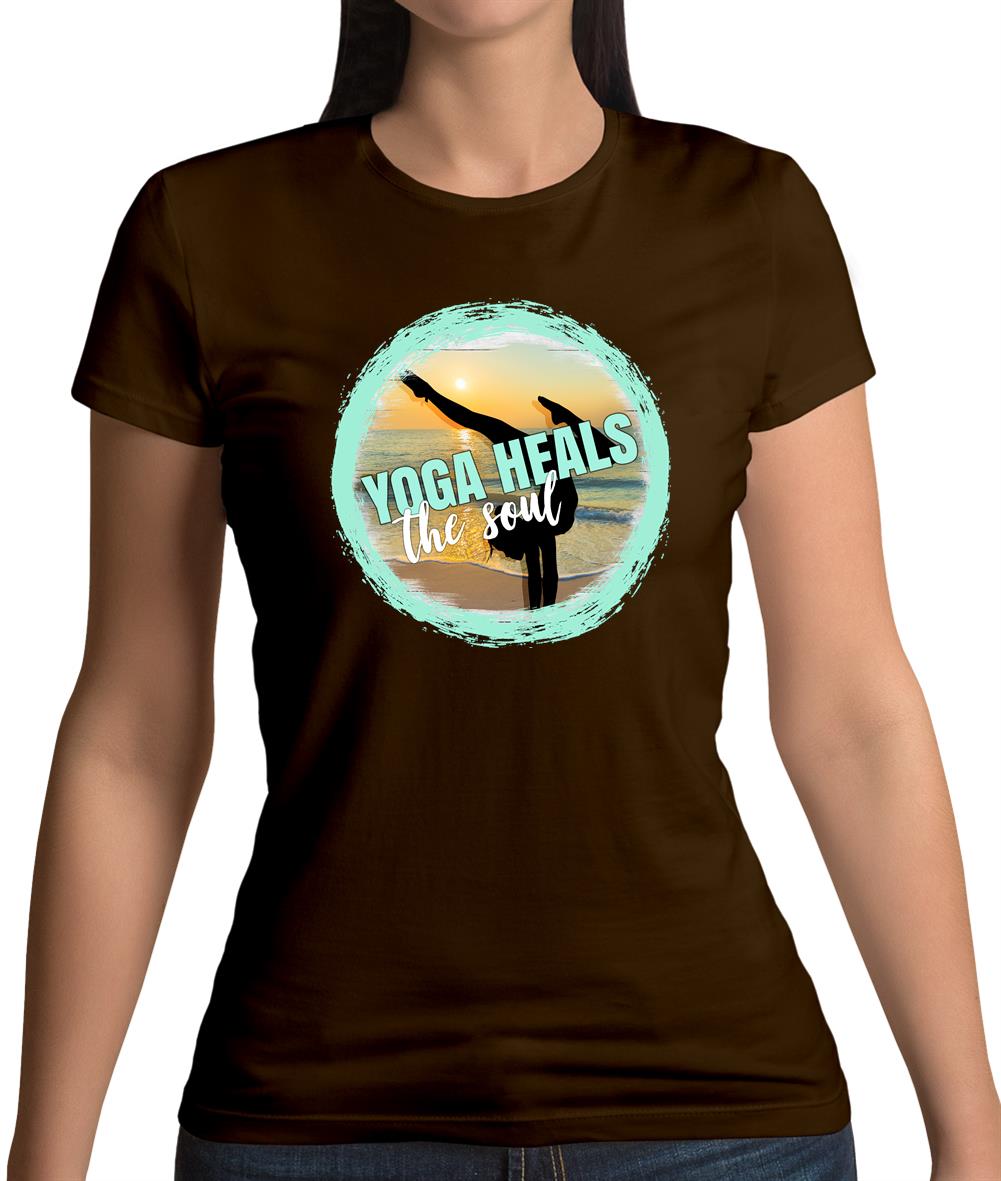 Yoga Health Soul Womens T-Shirt Yoga Health Soul Womens T-Shirt