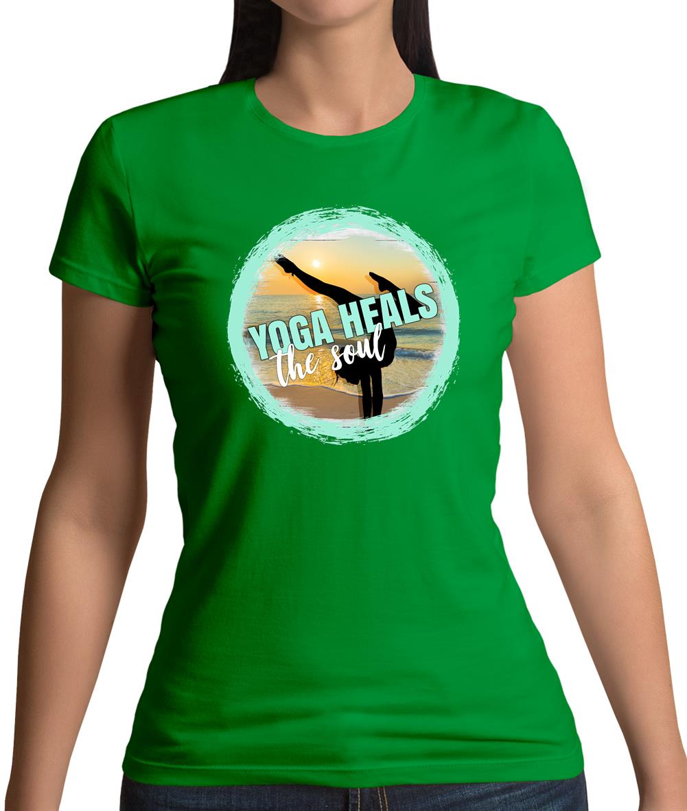 Yoga Health Soul Womens T-Shirt Yoga Health Soul Womens T-Shirt