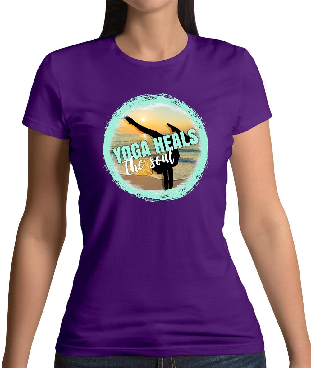 Yoga Health Soul Womens T-Shirt Yoga Health Soul Womens T-Shirt
