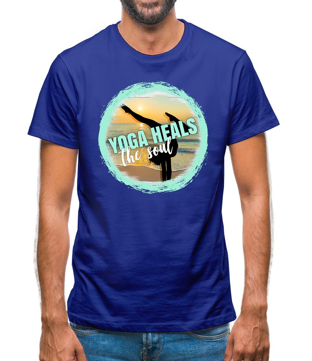 Yoga Health Soul Mens T-Shirt Yoga Health Soul Mens T-Shirt