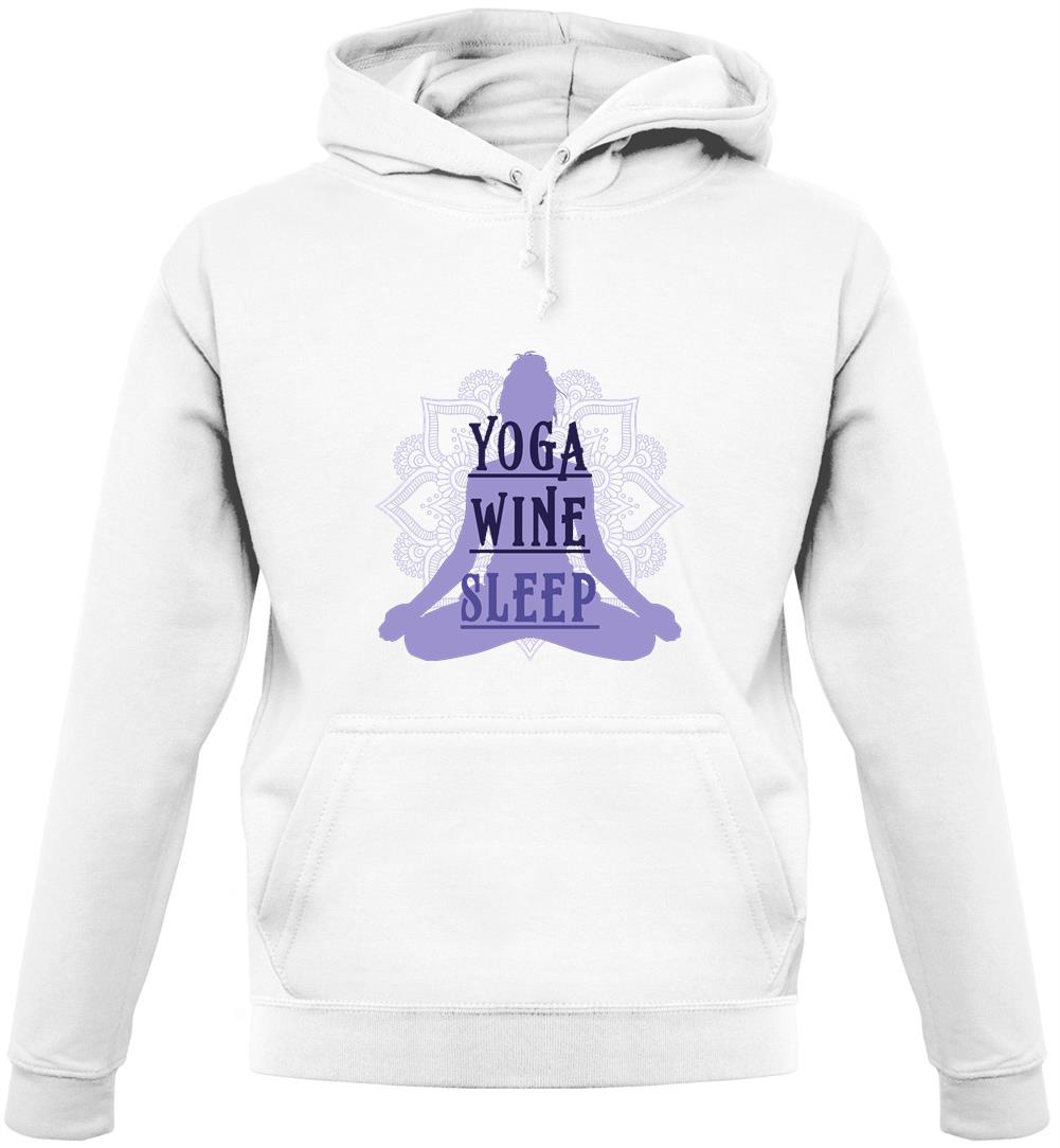 Yoga Wine Sleep Unisex Hoodie Yoga Wine Sleep Unisex Hoodie