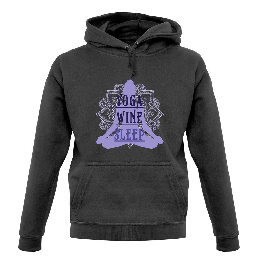 Yoga Wine Sleep Unisex Hoodie Yoga Wine Sleep Unisex Hoodie
