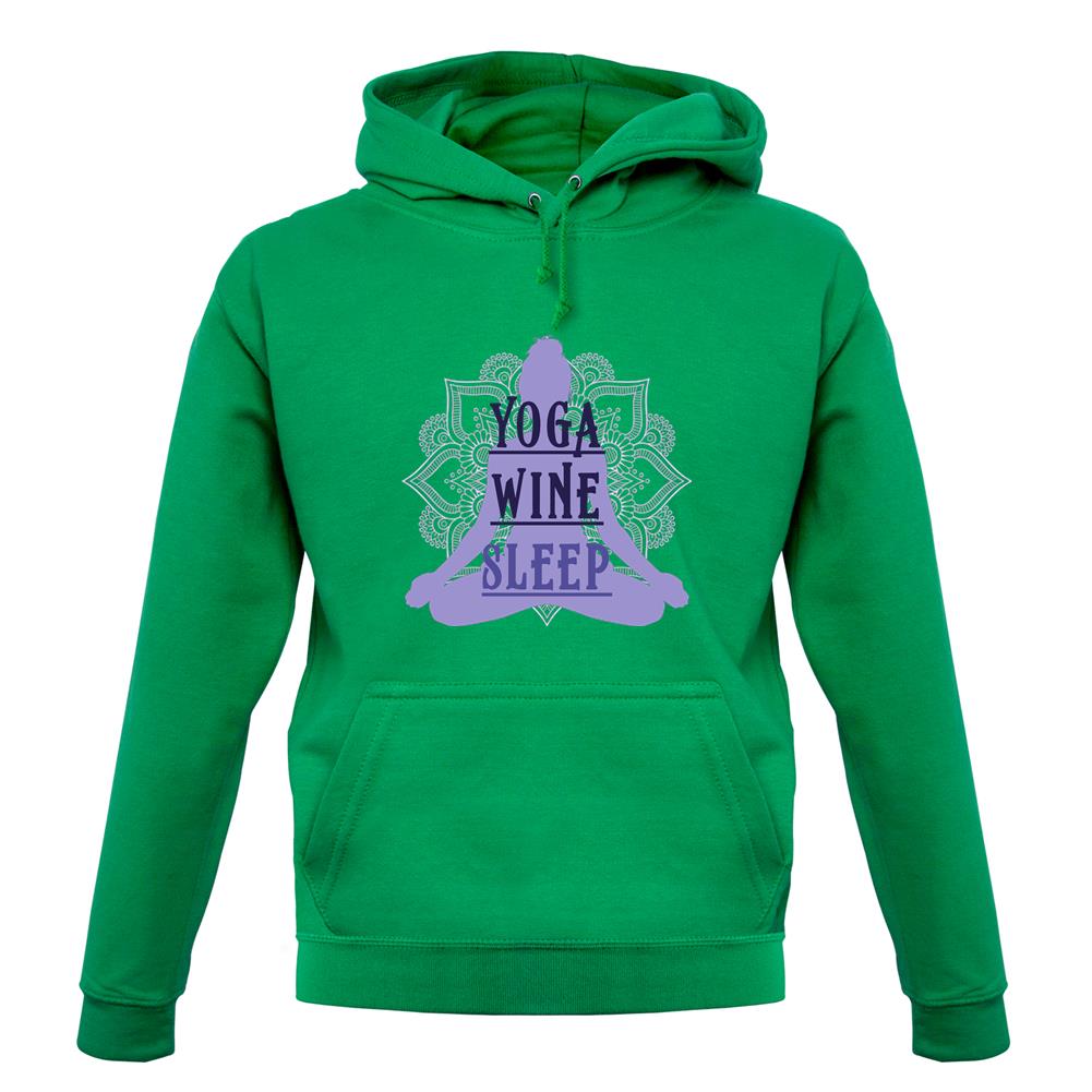 Yoga Wine Sleep Unisex Hoodie Yoga Wine Sleep Unisex Hoodie
