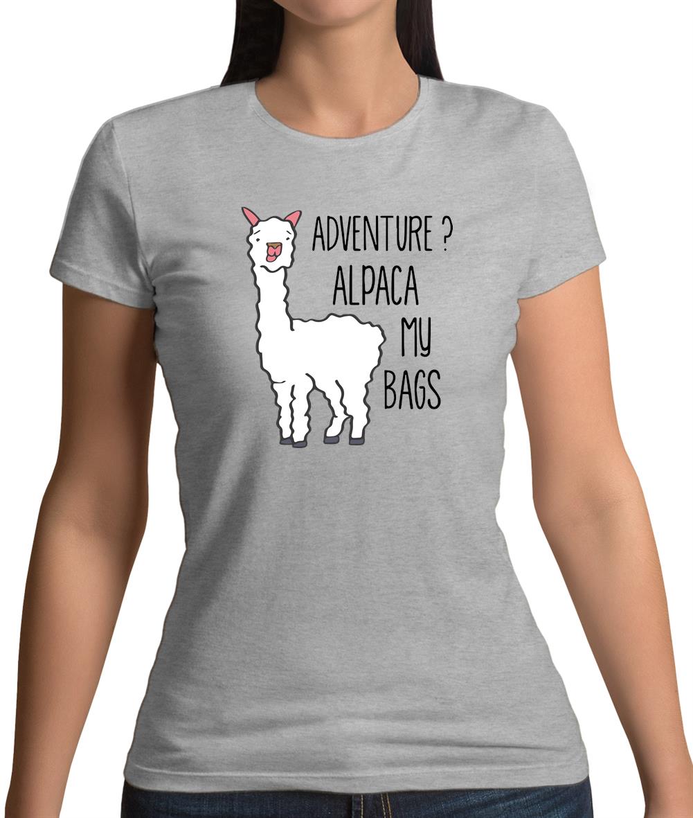 Adventure Alpaca My Bags Womens T-Shirt Adventure Alpaca My Bags Womens T-Shirt