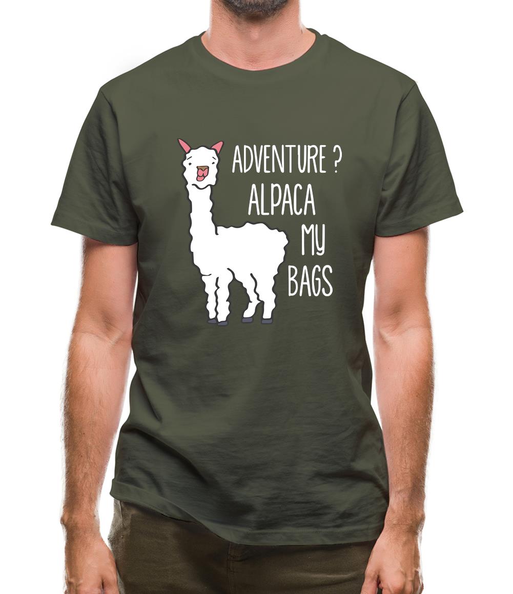 Adventure Alpaca My Bags Mens T-Shirt Adventure Alpaca My Bags Mens T-Shirt