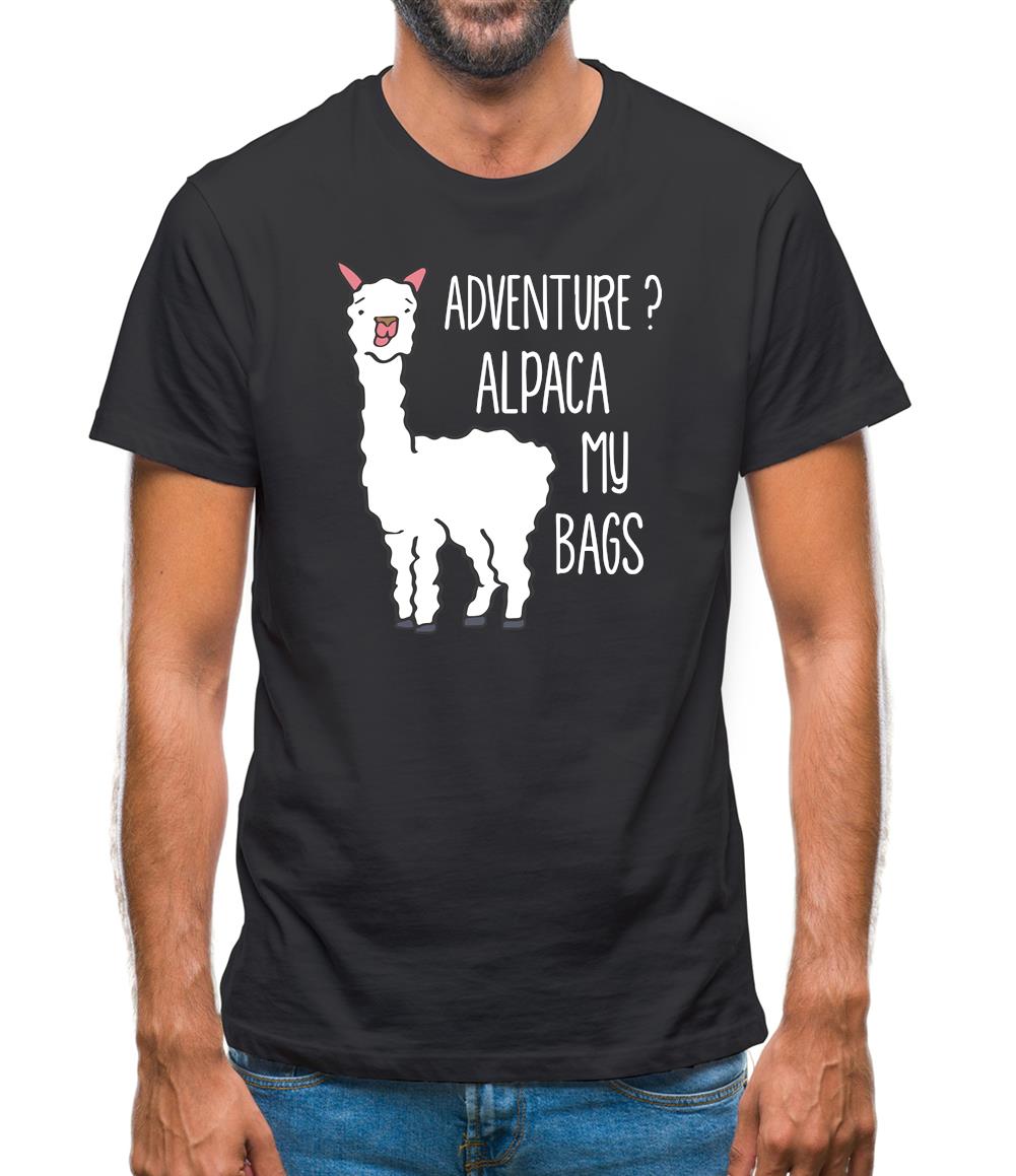 Adventure Alpaca My Bags Mens T-Shirt Adventure Alpaca My Bags Mens T-Shirt