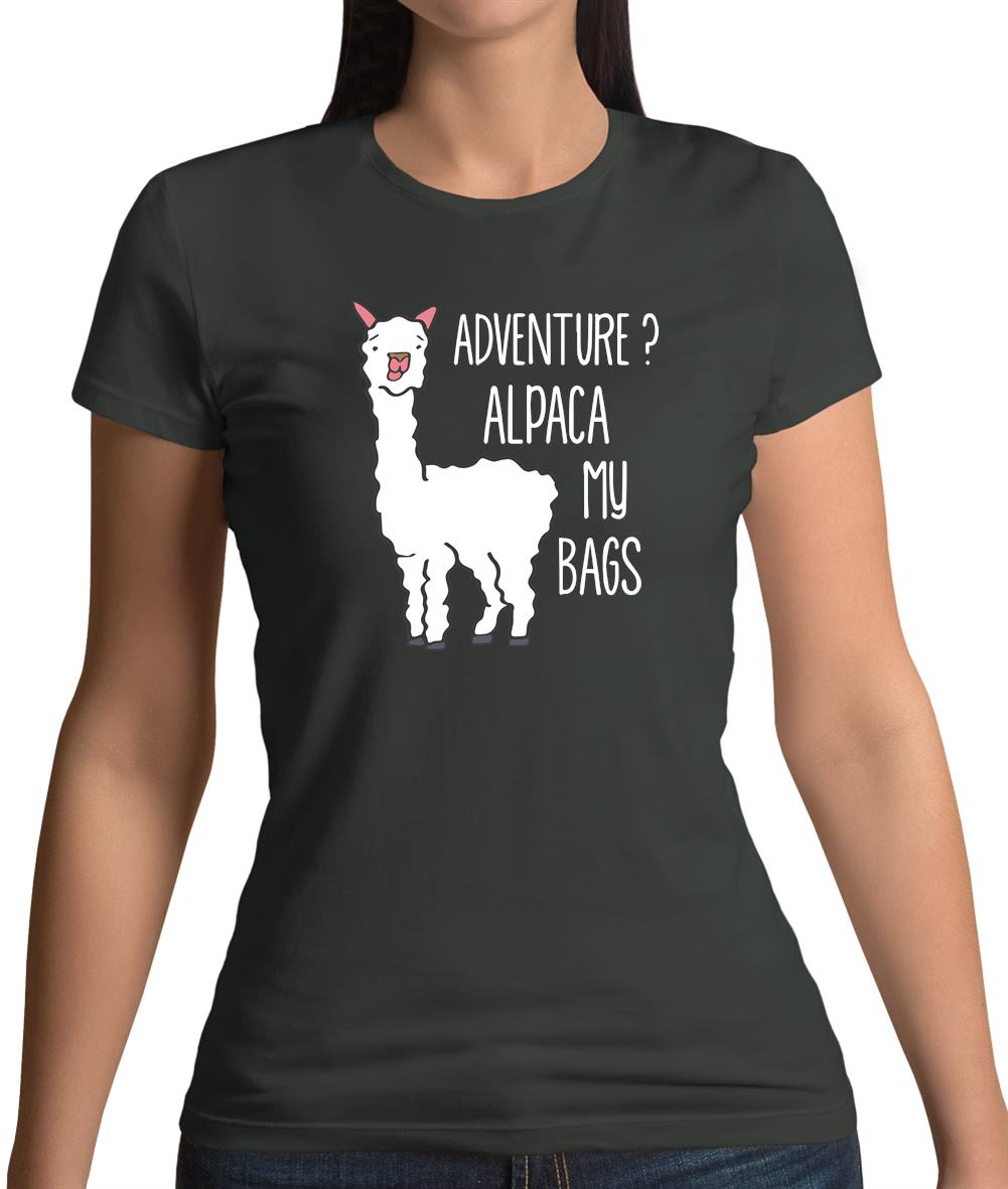 Adventure Alpaca My Bags Womens T-Shirt Adventure Alpaca My Bags Womens T-Shirt