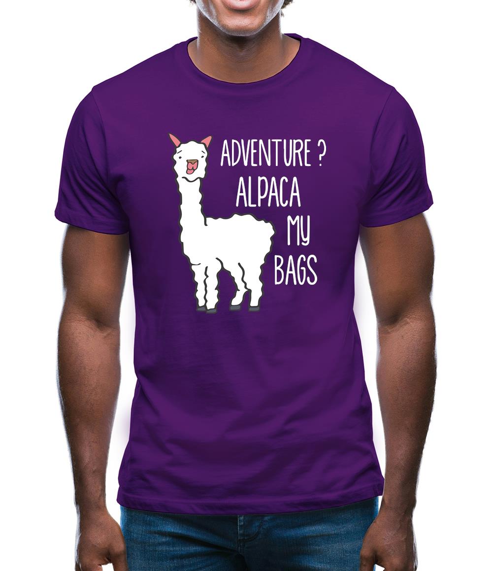 Adventure Alpaca My Bags Mens T-Shirt Adventure Alpaca My Bags Mens T-Shirt