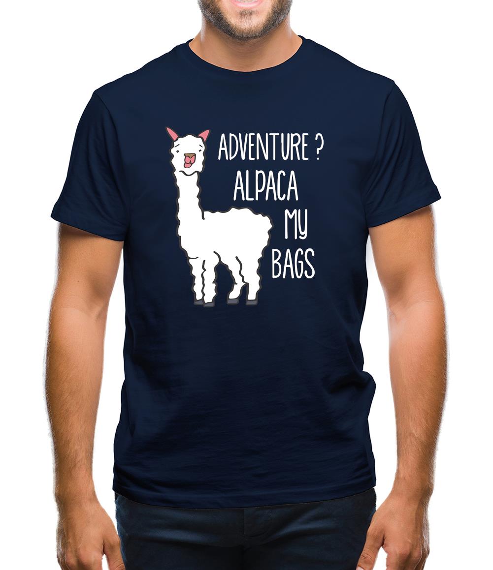 Adventure Alpaca My Bags Mens T-Shirt Adventure Alpaca My Bags Mens T-Shirt