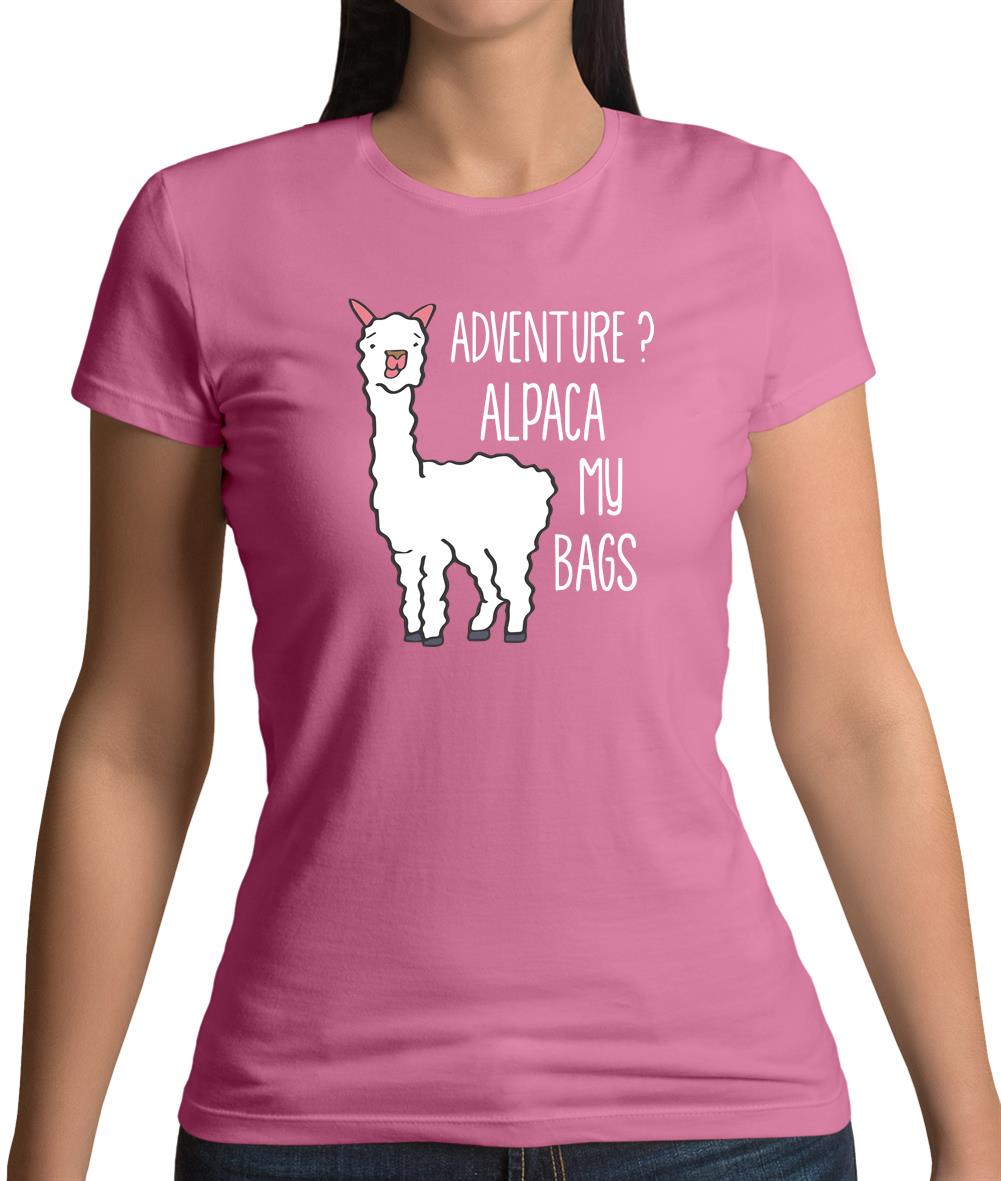 Adventure Alpaca My Bags Womens T-Shirt Adventure Alpaca My Bags Womens T-Shirt