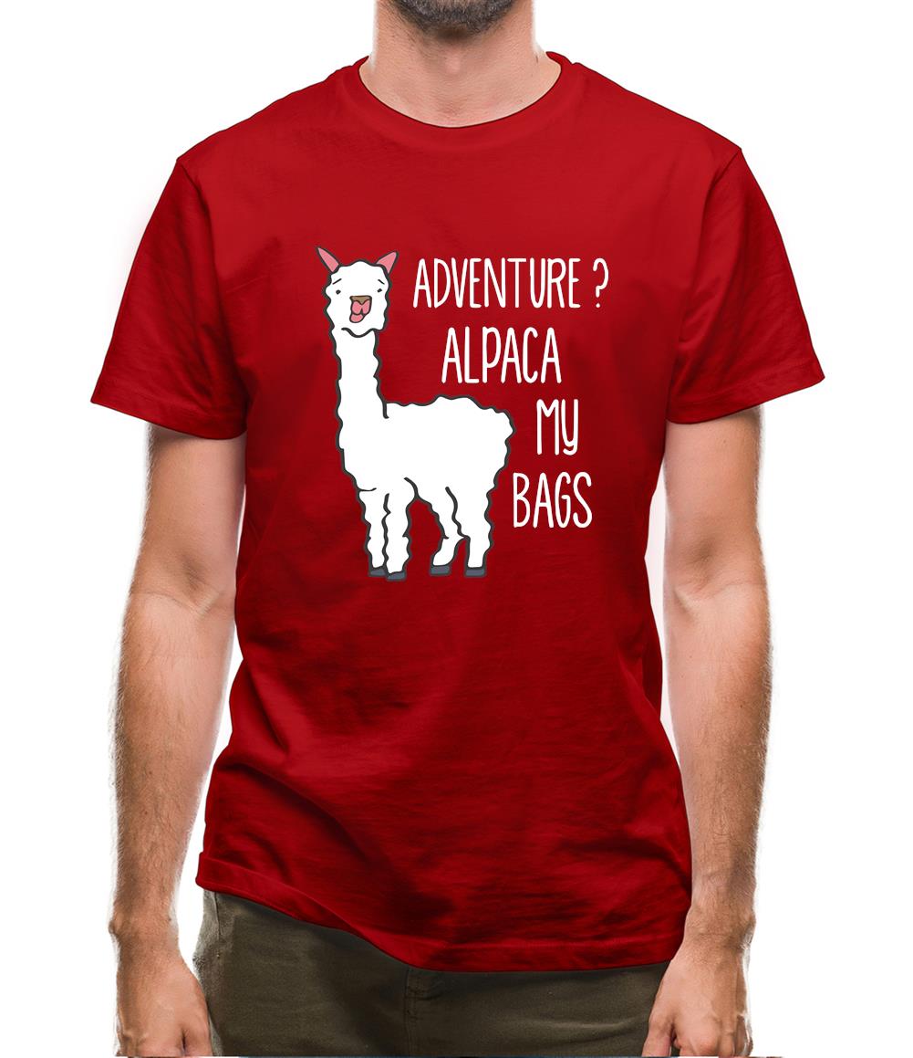 Adventure Alpaca My Bags Mens T-Shirt Adventure Alpaca My Bags Mens T-Shirt