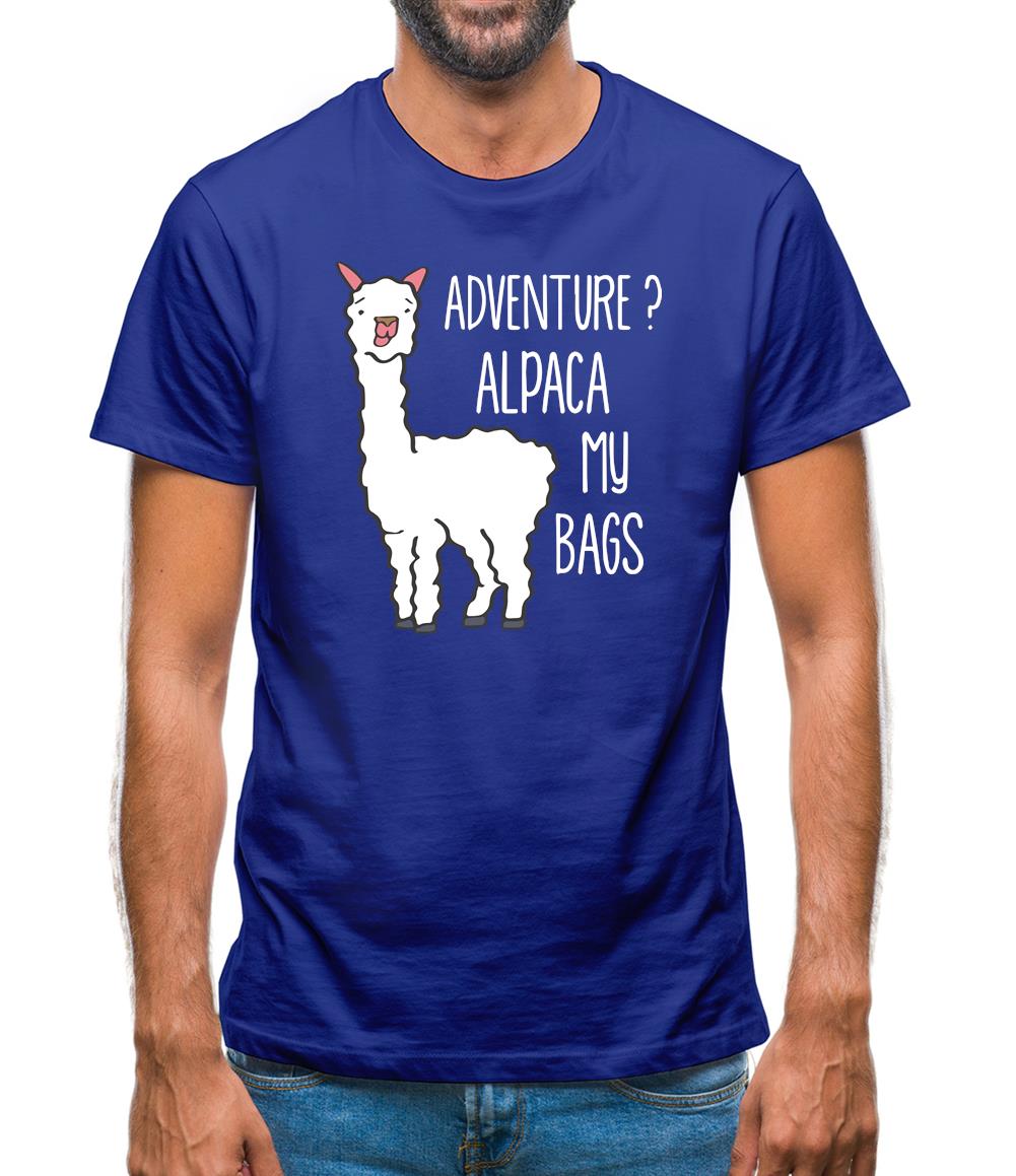 Adventure Alpaca My Bags Mens T-Shirt Adventure Alpaca My Bags Mens T-Shirt