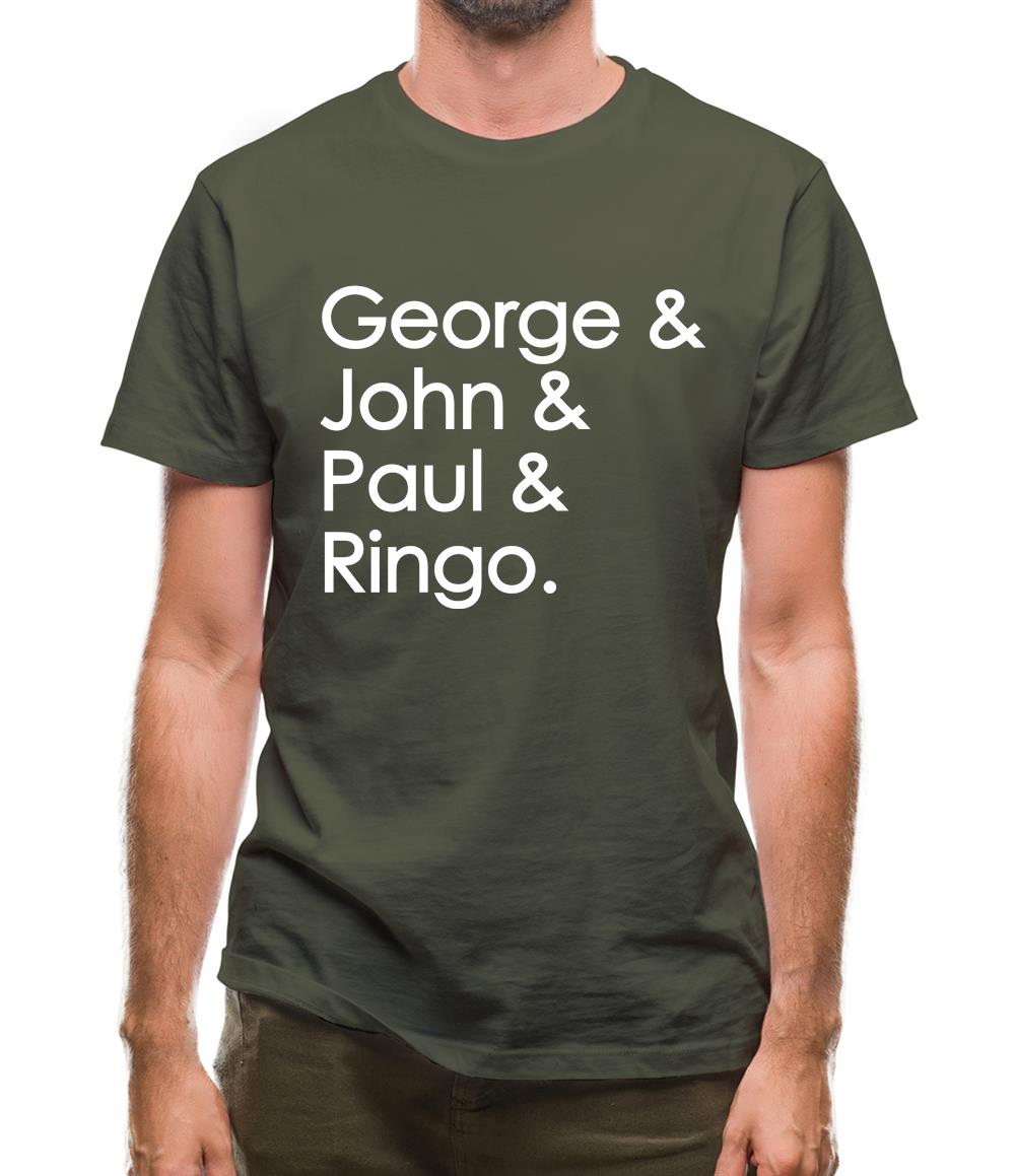 George & John & Paul & Ringo Mens T-Shirt George & John & Paul & Ringo Mens T-Shirt
