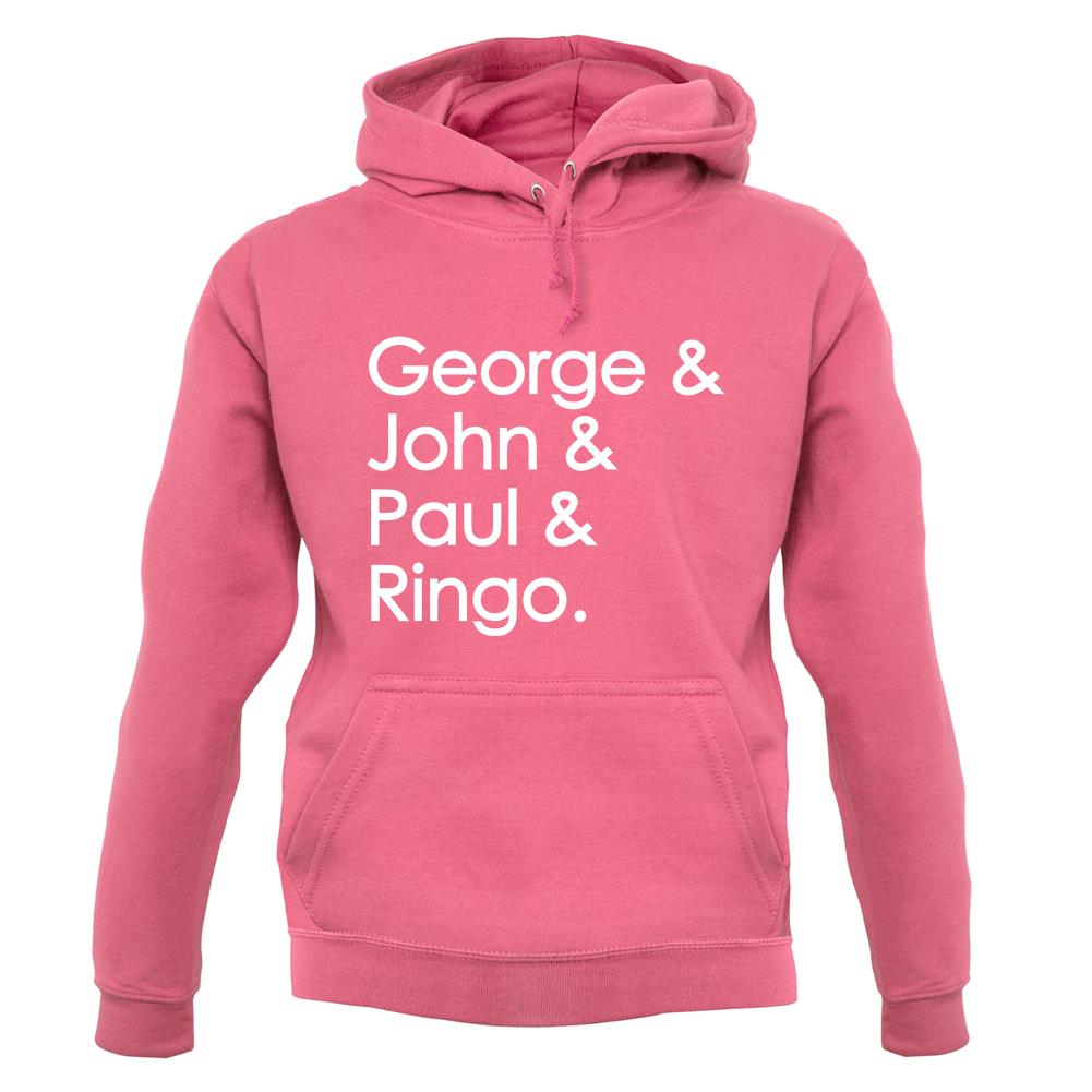 George & John & Paul & Ringo unisex hoodie George & John & Paul & Ringo unisex hoodie
