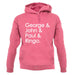 George & John & Paul & Ringo unisex hoodie George & John & Paul & Ringo unisex hoodie