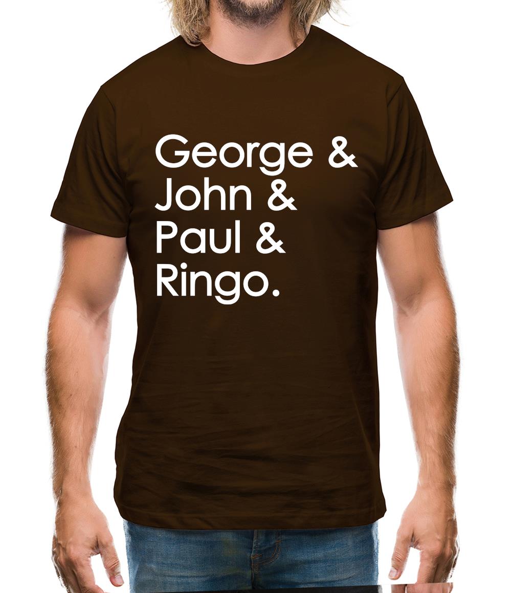 George & John & Paul & Ringo Mens T-Shirt George & John & Paul & Ringo Mens T-Shirt