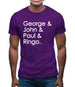 George & John & Paul & Ringo Mens T-Shirt George & John & Paul & Ringo Mens T-Shirt