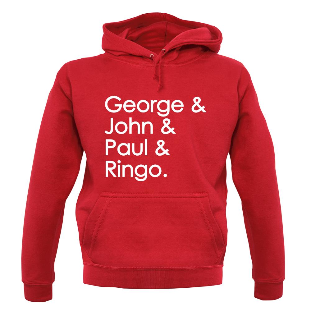 George & John & Paul & Ringo unisex hoodie George & John & Paul & Ringo unisex hoodie