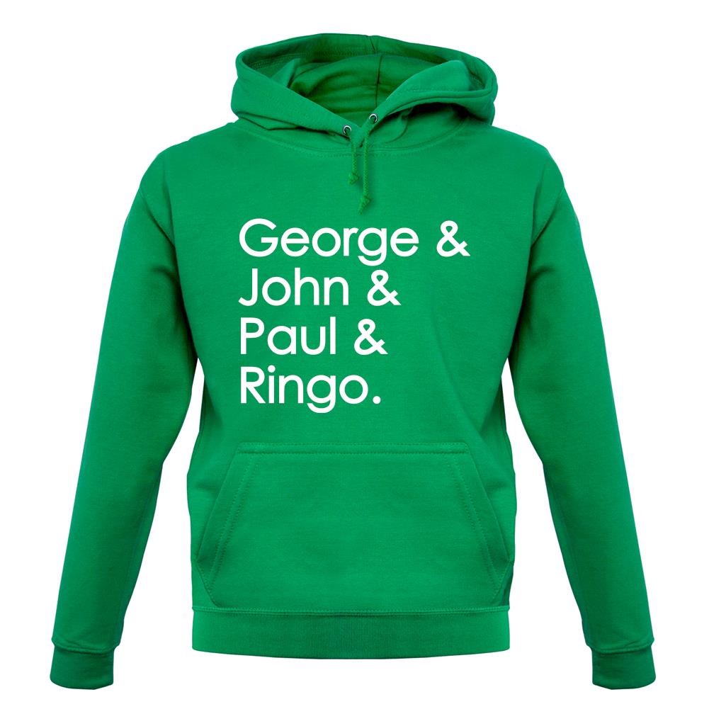 George & John & Paul & Ringo unisex hoodie George & John & Paul & Ringo unisex hoodie