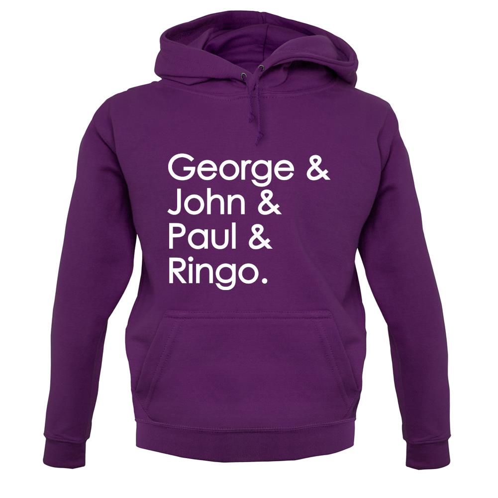 George & John & Paul & Ringo unisex hoodie George & John & Paul & Ringo unisex hoodie