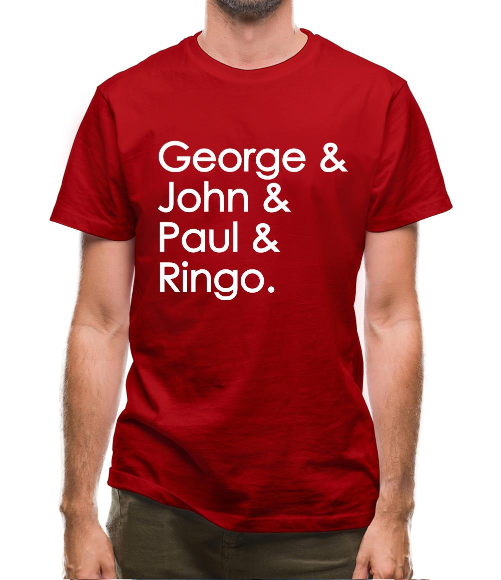 George & John & Paul & Ringo Mens T-Shirt George & John & Paul & Ringo Mens T-Shirt