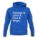 George & John & Paul & Ringo unisex hoodie George & John & Paul & Ringo unisex hoodie