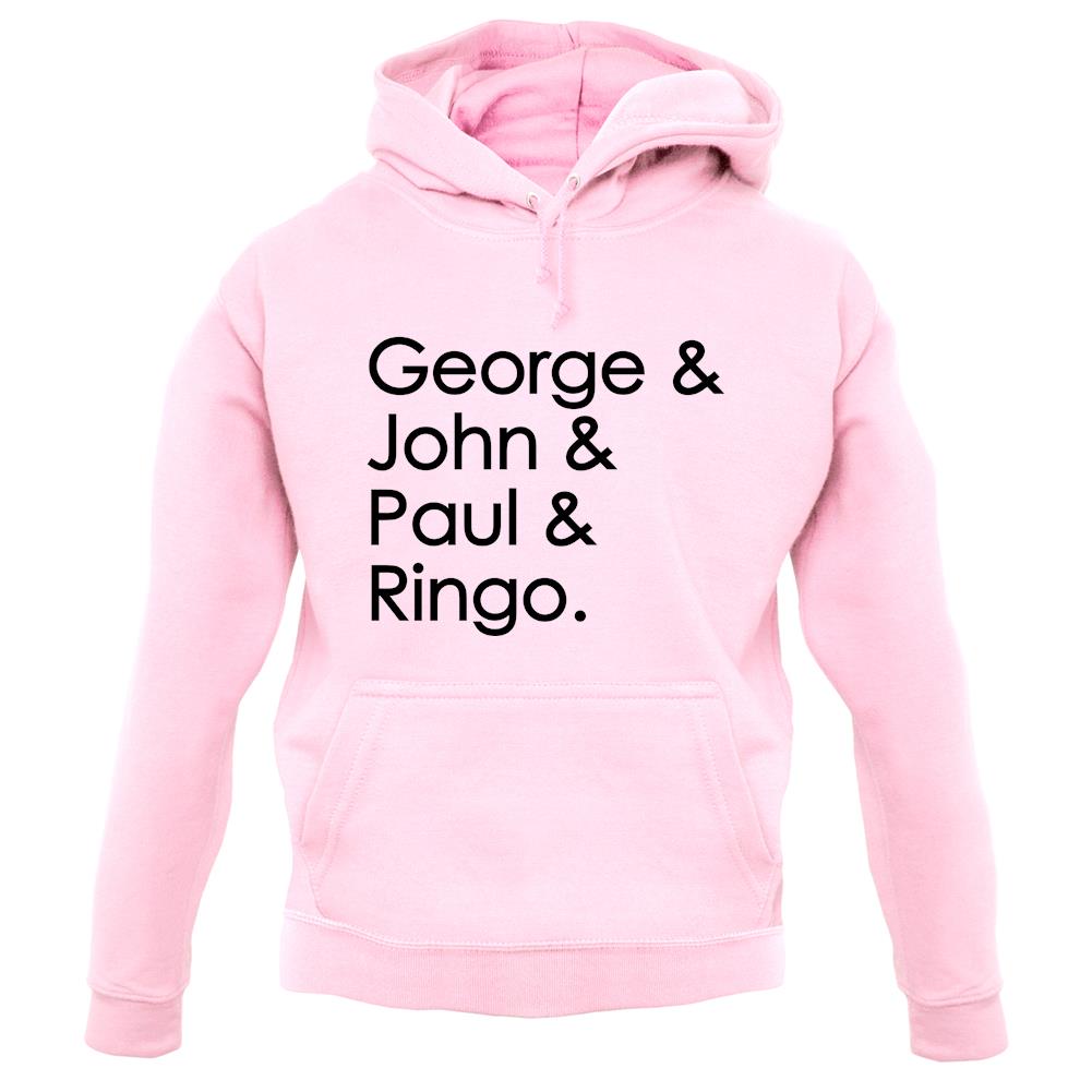 George & John & Paul & Ringo unisex hoodie George & John & Paul & Ringo unisex hoodie