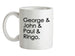 George & John & Paul & Ringo Ceramic Mug George & John & Paul & Ringo Ceramic Mug