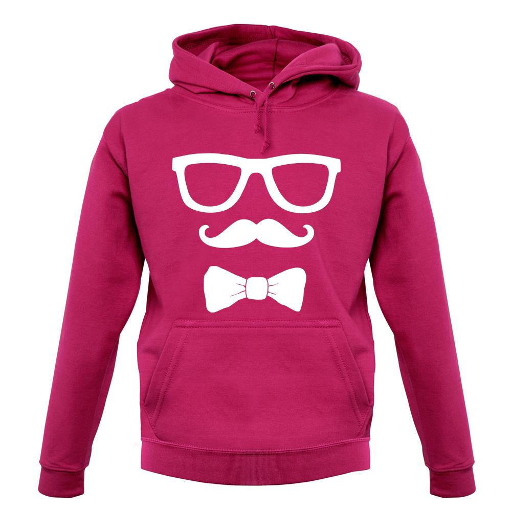 Glasses Moustache Bowtie unisex hoodie Glasses Moustache Bowtie unisex hoodie