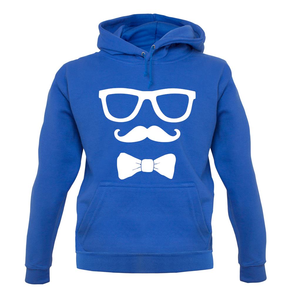 Glasses Moustache Bowtie unisex hoodie Glasses Moustache Bowtie unisex hoodie
